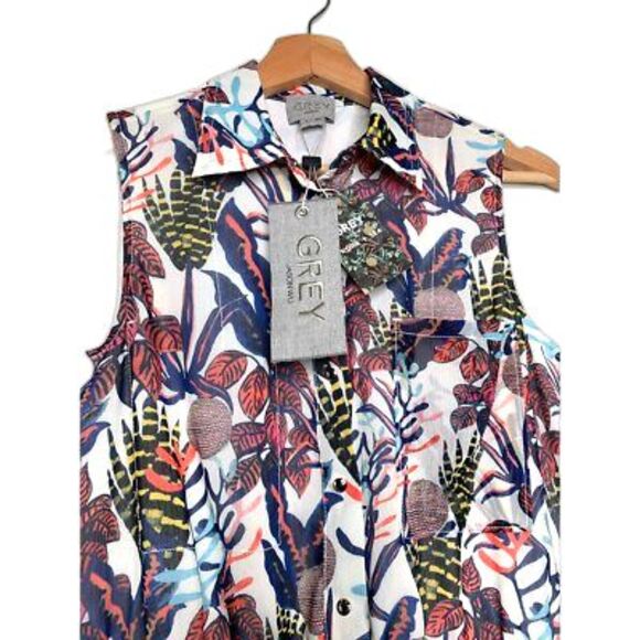 Grey Jason Wu Work + Sea Womens A Line Dress Multicolor Floral Lined 2 NWT - Picture 8 of 14